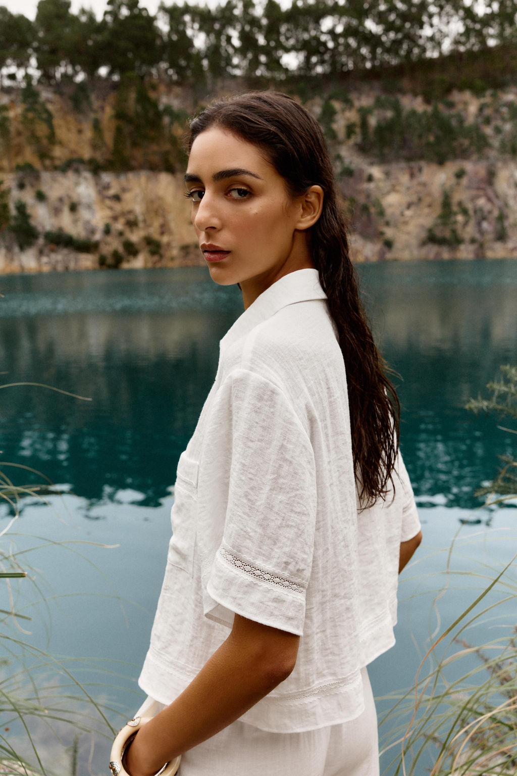 HEMSTITCH SHORT SHIRT - Zara фото 14