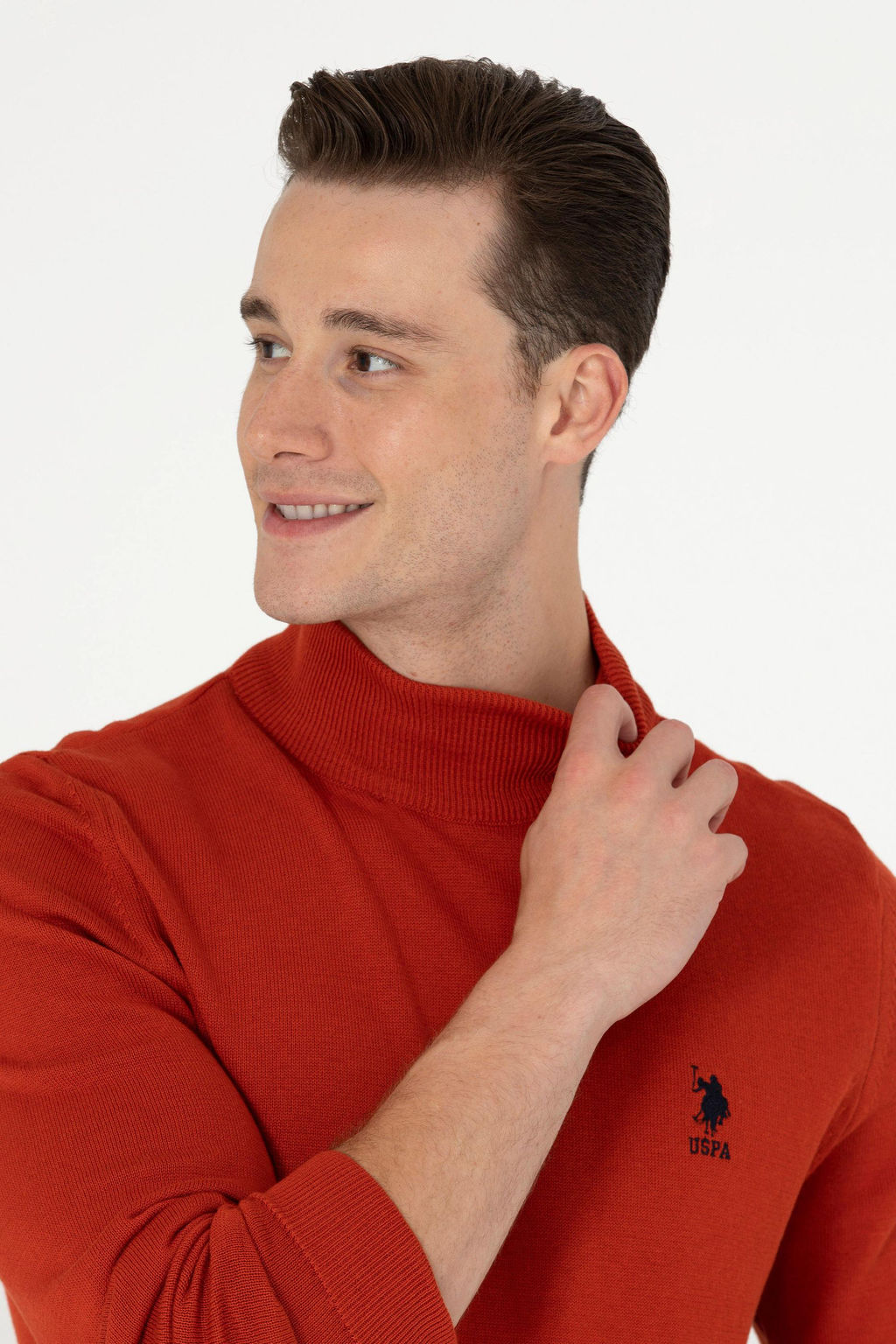 U. S. Polo Assn Мужской базовый свитер с плиткой - U.s. polo assn фото 16