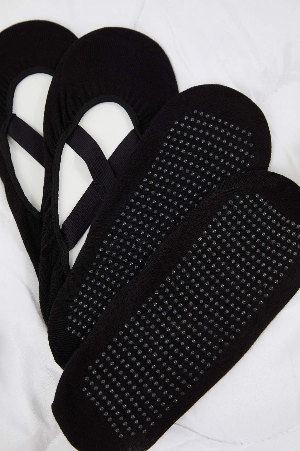 Siyah 2li Pamuklu Kayd?rmaz Yoga/Pilates Orme Corap THMAW26CO00018 - Trendyolmilla фото 3