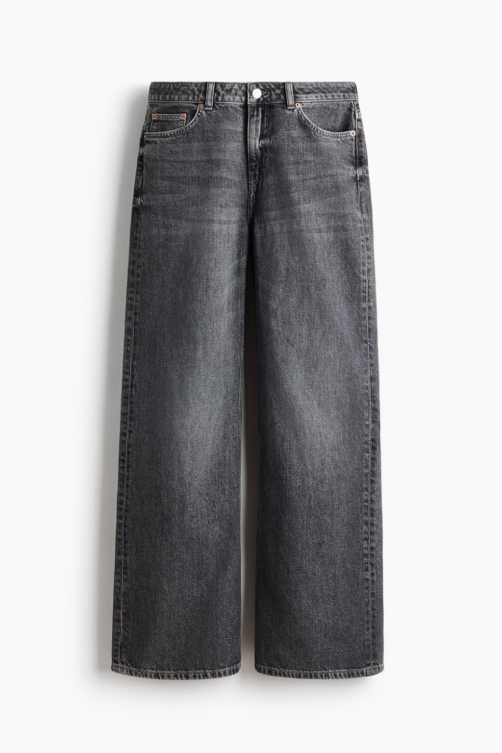 Baggy Regular Waist Jeans - H&m фото 3