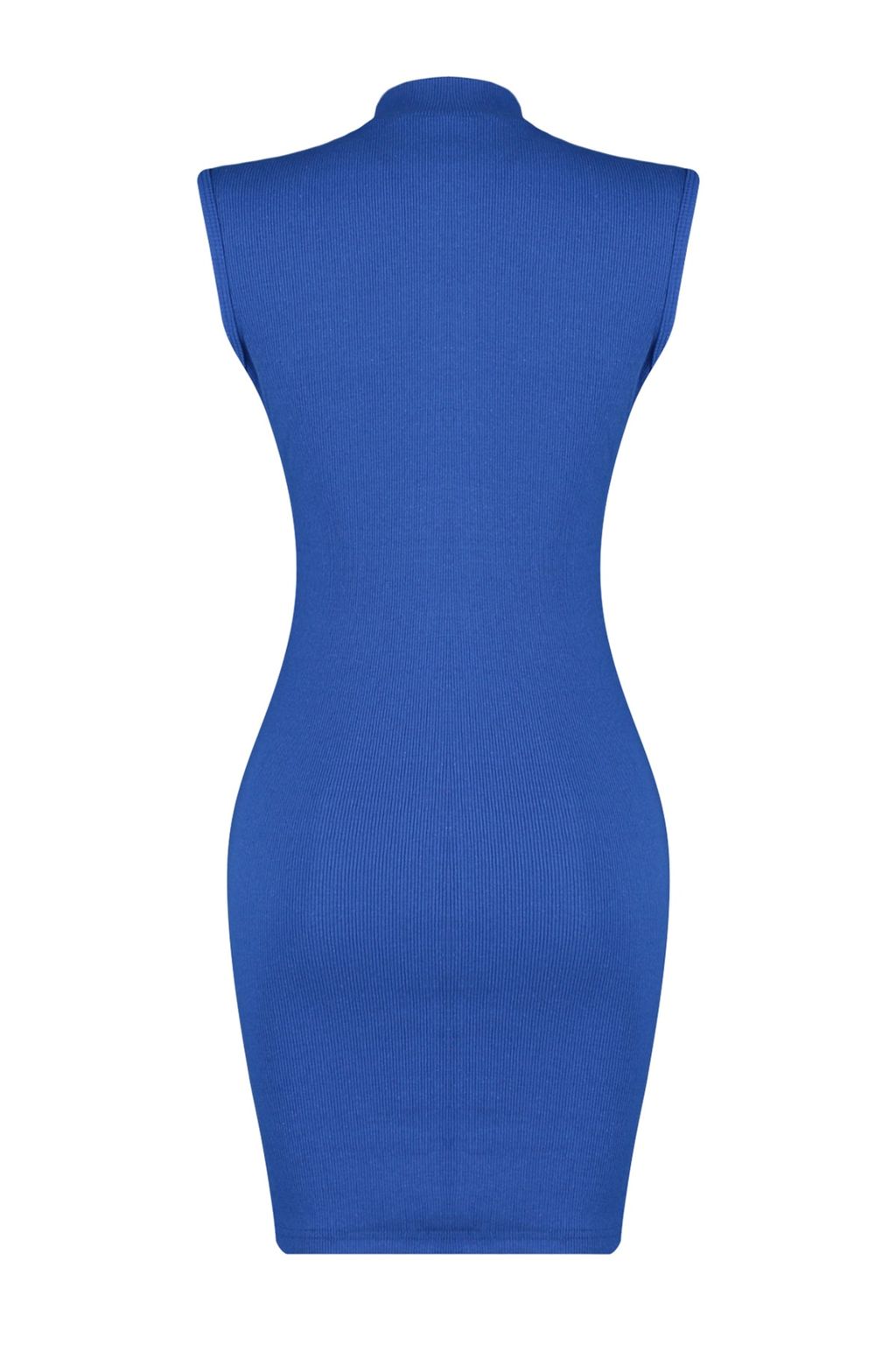 TRENDYOLMILLA Siyah Vucuda Oturan Bisiklet Yaka Mini Fitilli Esnek Orme Kalem Elbise TWOSS22EL2819  фото 33