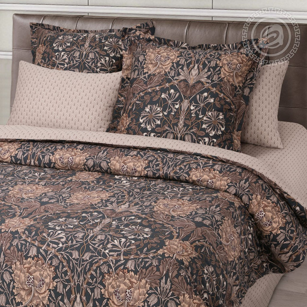 Постельное белье Морис (сатин Россия) 2 сп. с Евро/Пододеяльник (молния): 1 шт. - 215*175; Простыня: 1 шт. - 215*240; Наволочка (клапан, ушки): 2 шт. - 70*70 Россия