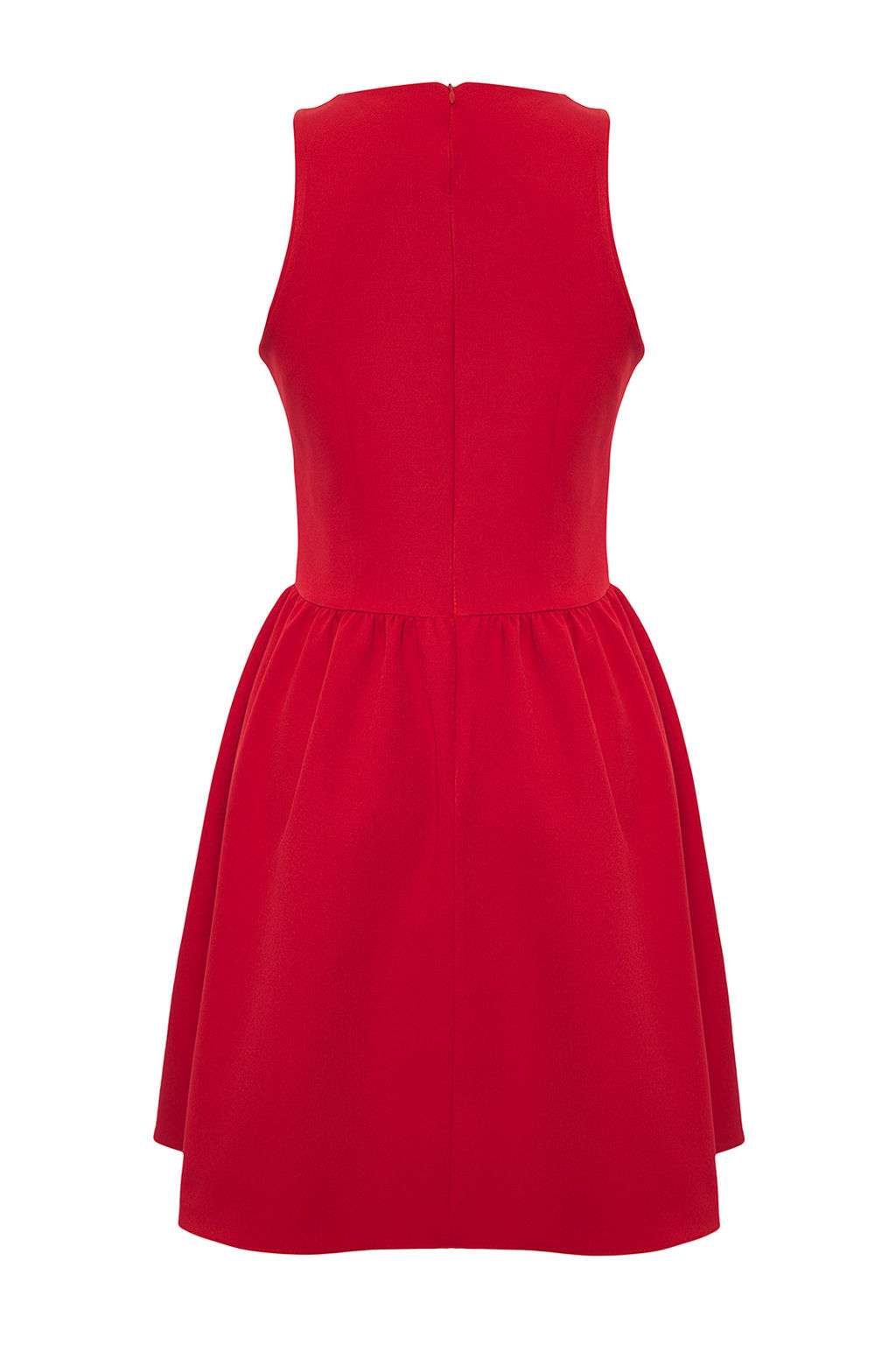 Trendyolmilla K?rm?z? Dugme Detayl? Mini Dokuma Elbise TWOSS25EL00802 фото 6