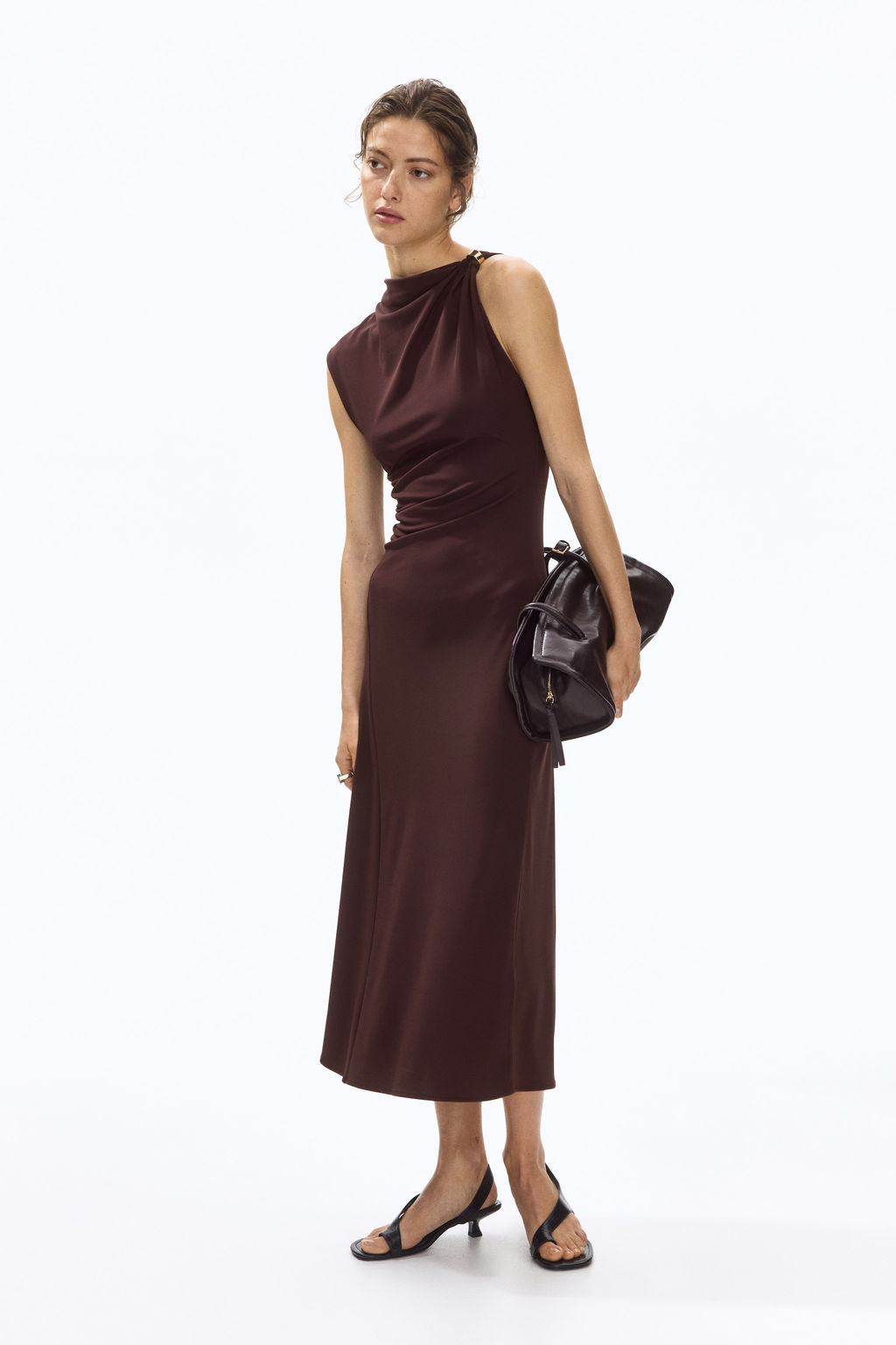 Vestido de punto con detalle drapeado - H&m фото 3