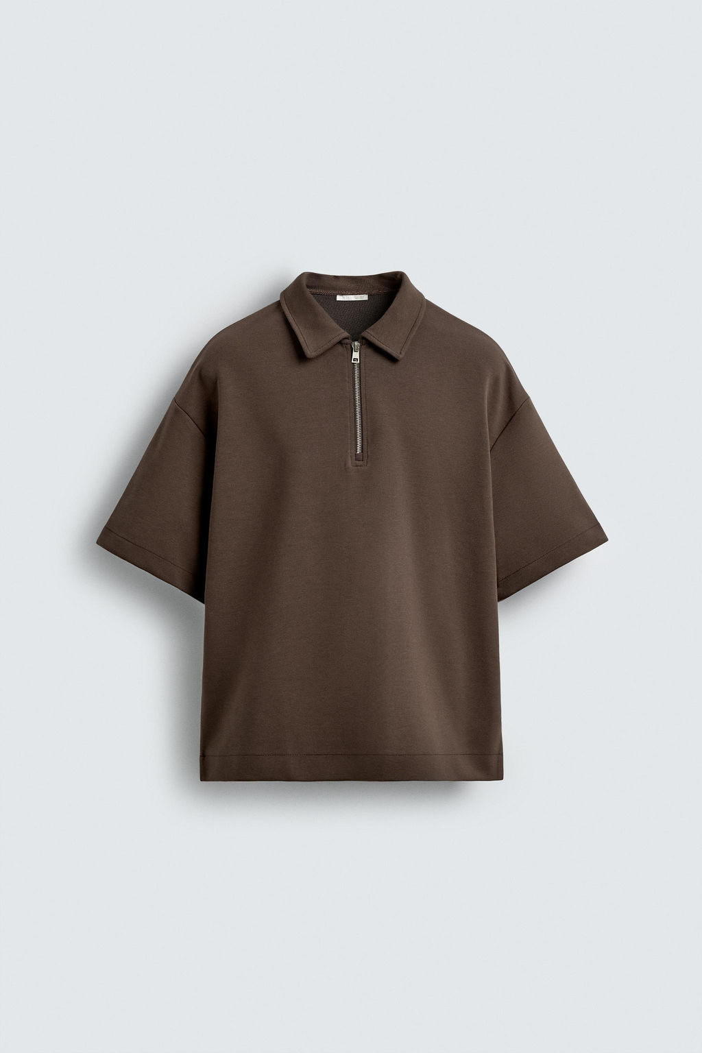 QUARTER ZIP POLO SHIRT - Zara фото 7