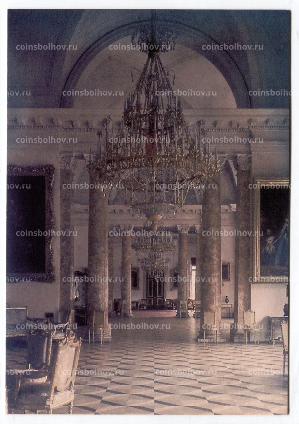 Открытка Царское село Анфилада Парадных залов