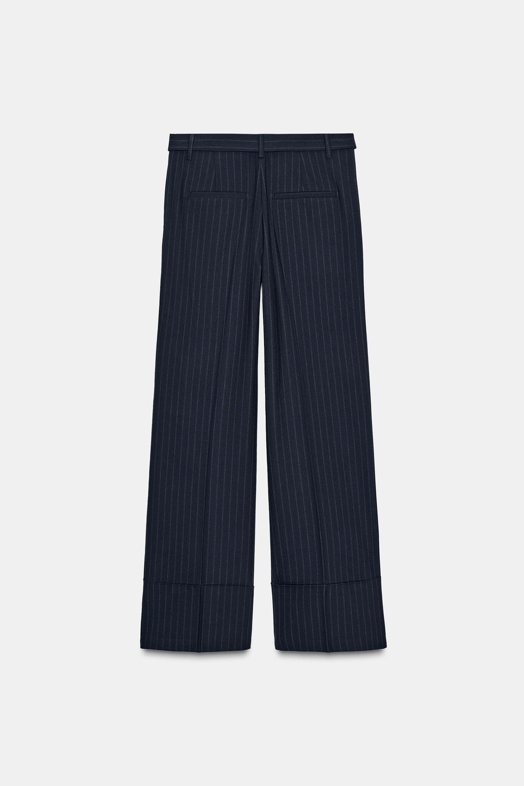 PINSTRIPED TROUSERS WITH BELT - Zara фото 7