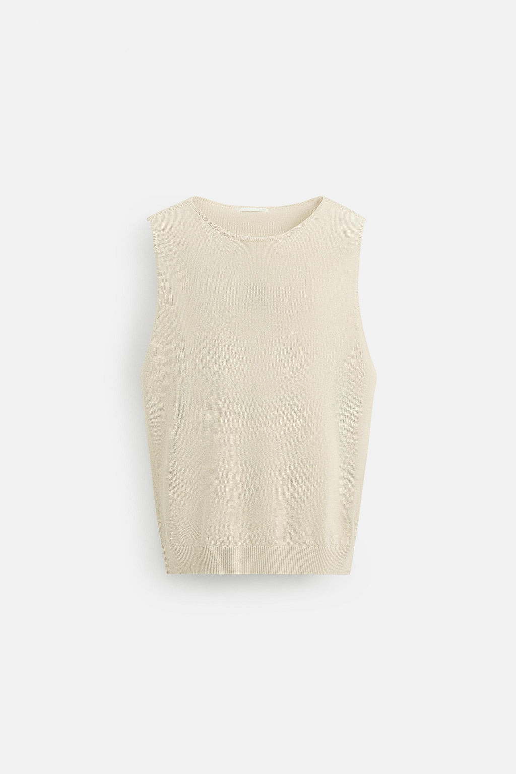RELAXED FIT KNIT TANK TOP - Zara фото 7
