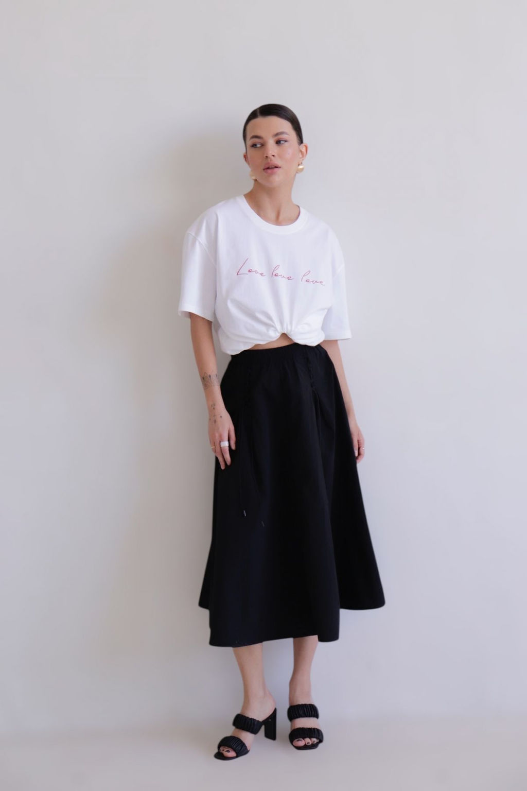 Martichelli Юбка чёрная  фото 5