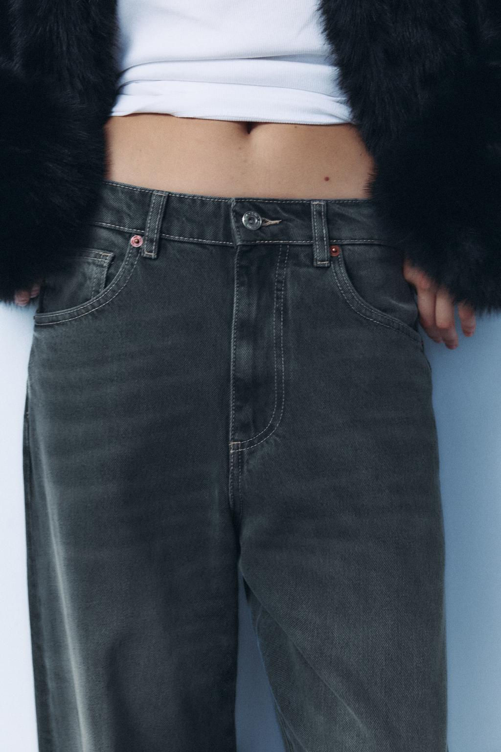 TRF MID-WAIST BAGGY BALLOON JEANS - Zara фото 4