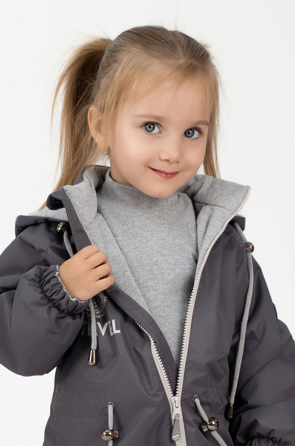 Комбинезон демисезонный серый