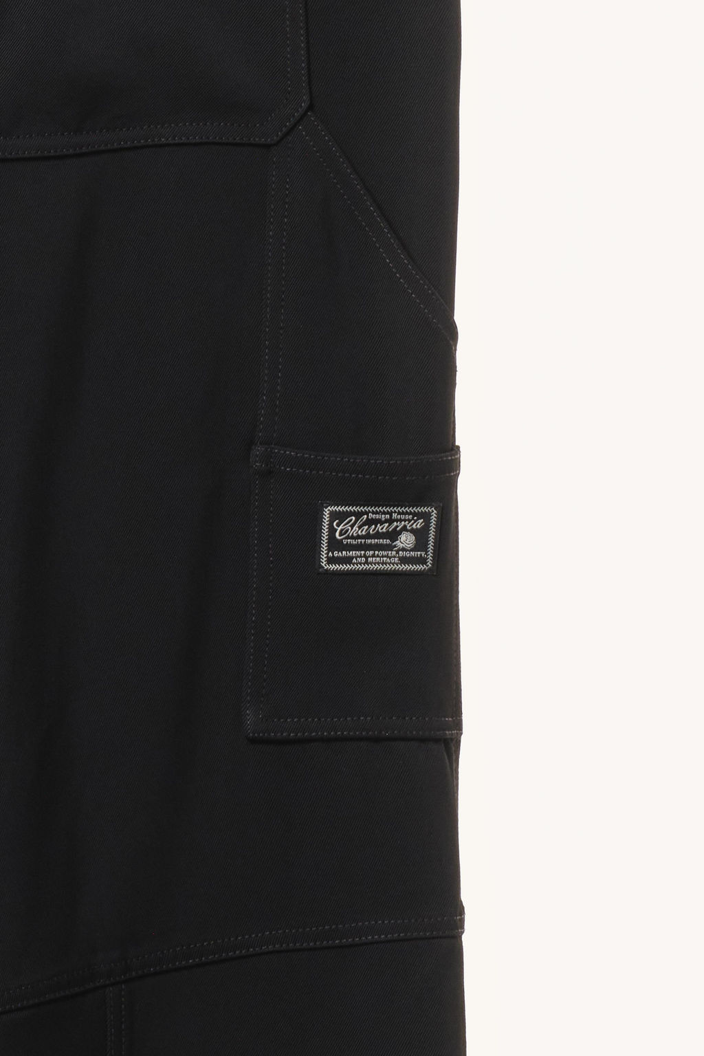 PANTAL?N CARPINTERO FLUIDO WILLY CHAVARRIA X ZARA / Negro фото 6