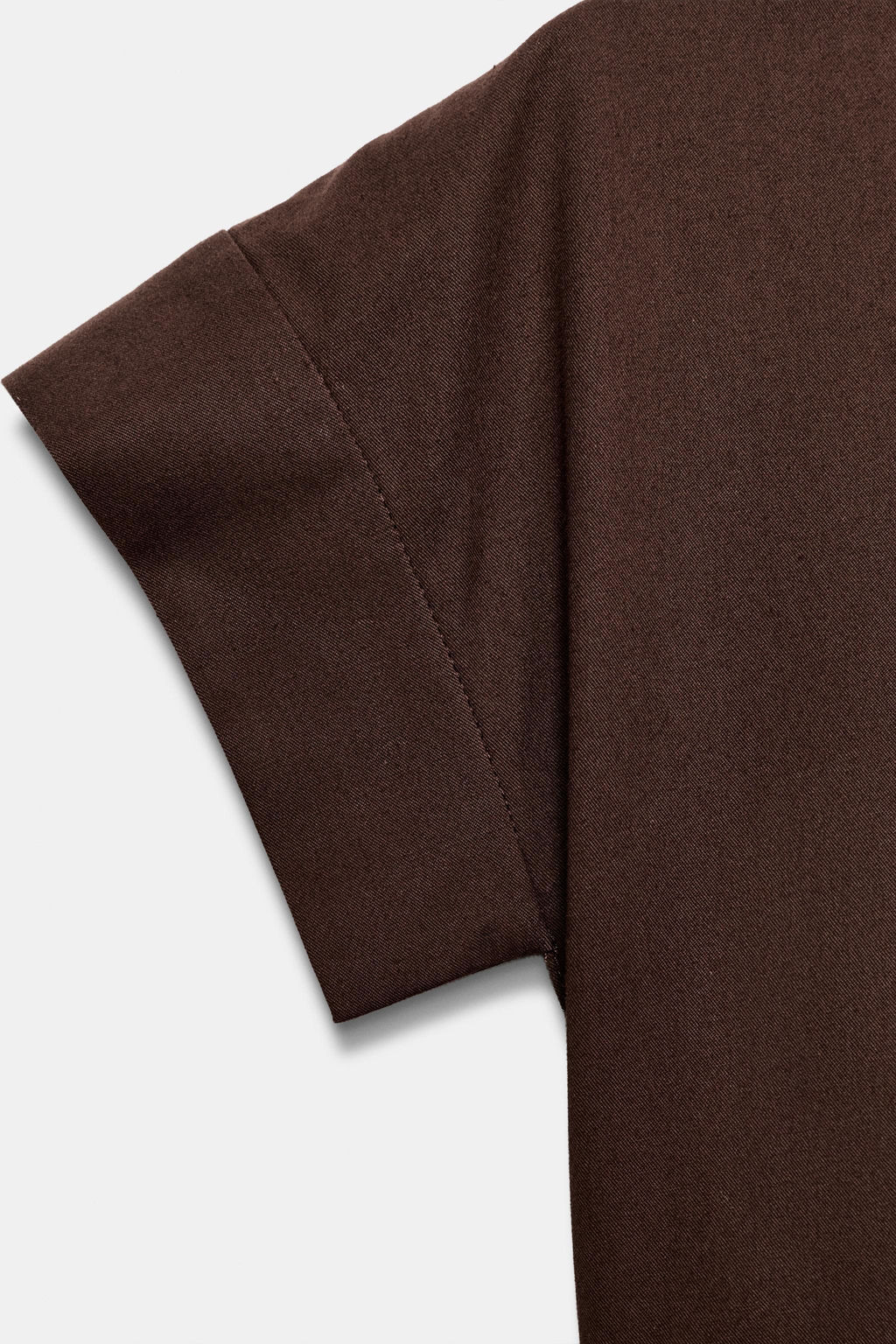 VESTIDO POPEL?N PLIEGUES ZW COLLECTION / Marr?n - Zara фото 10
