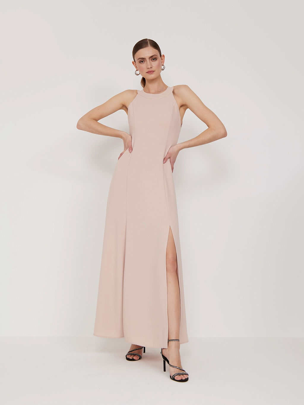Платье с разрезом PL1394/juncus - Emka фото 3