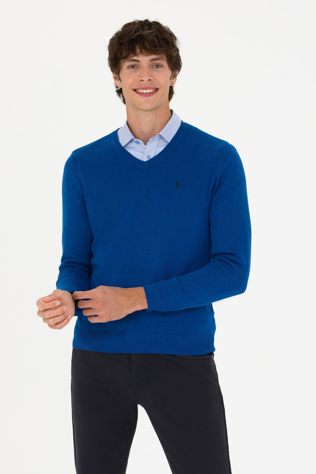 U. S. Polo Assn Мужской базовый свитер Saks - U.s. polo assn фото 15