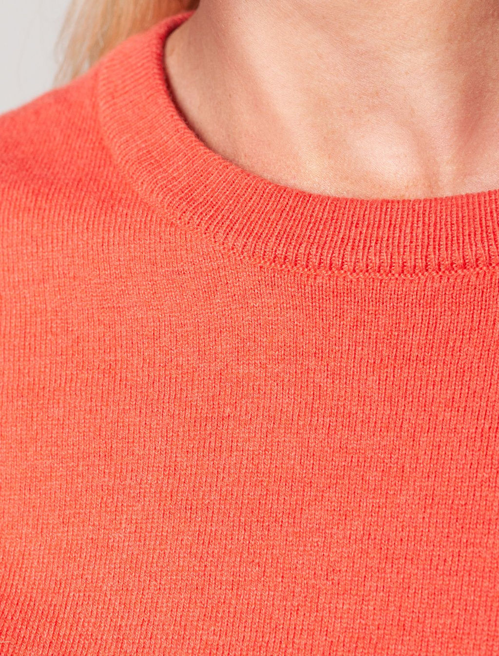 VILATTE / Джемпер тонкой вязки из хлопка с кашемиром  фото 5