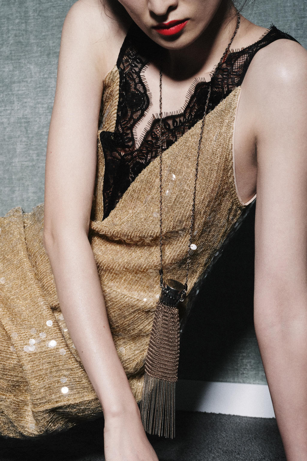 ZW COLLECTION SEQUIN LACE DRESS - Zara фото 5