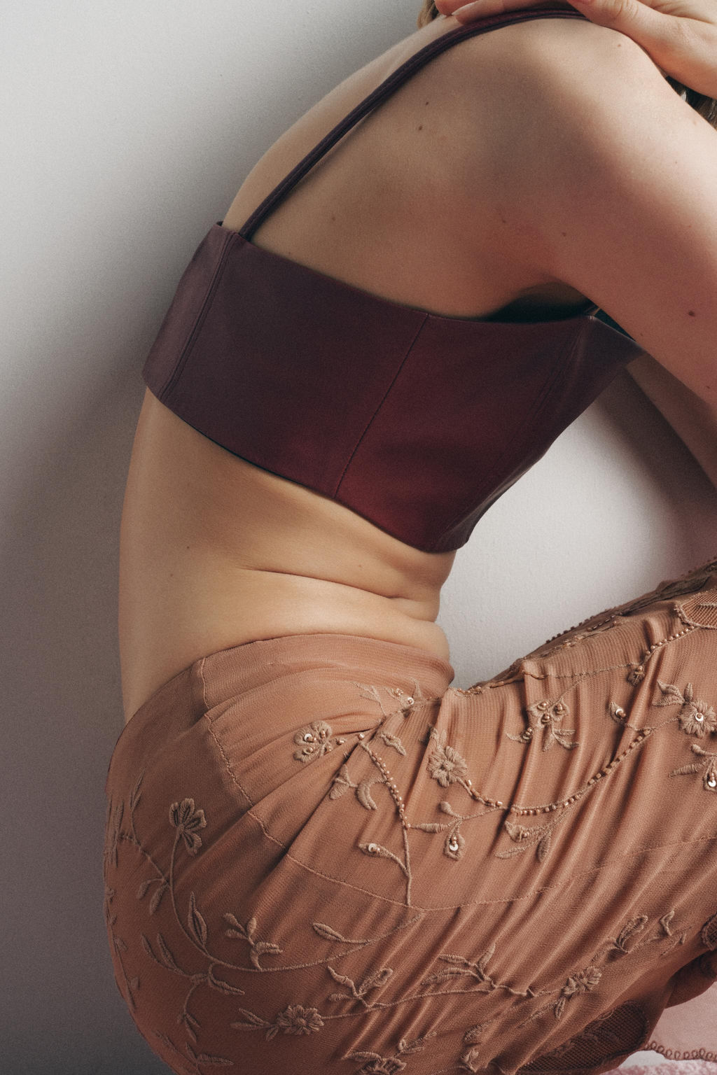 FAUX LEATHER STRAPPY BRALETTE - Zara фото 2