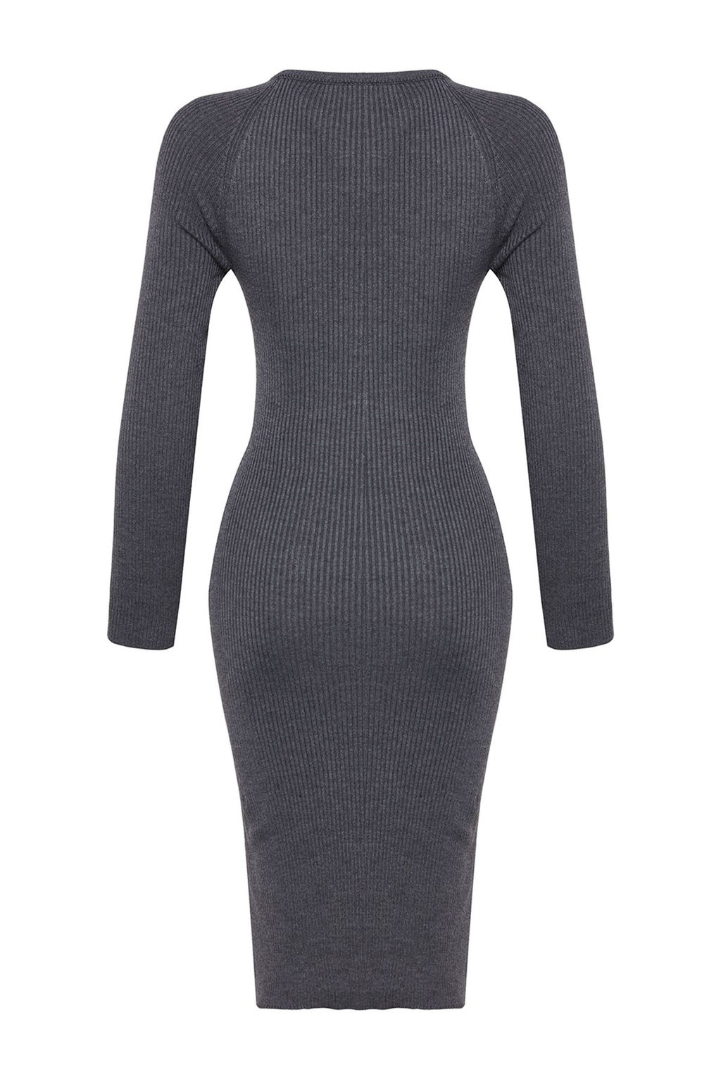 TRENDYOLMILLA Lacivert Midi Triko Basic Elbise TWOAW23EL00023  фото 15