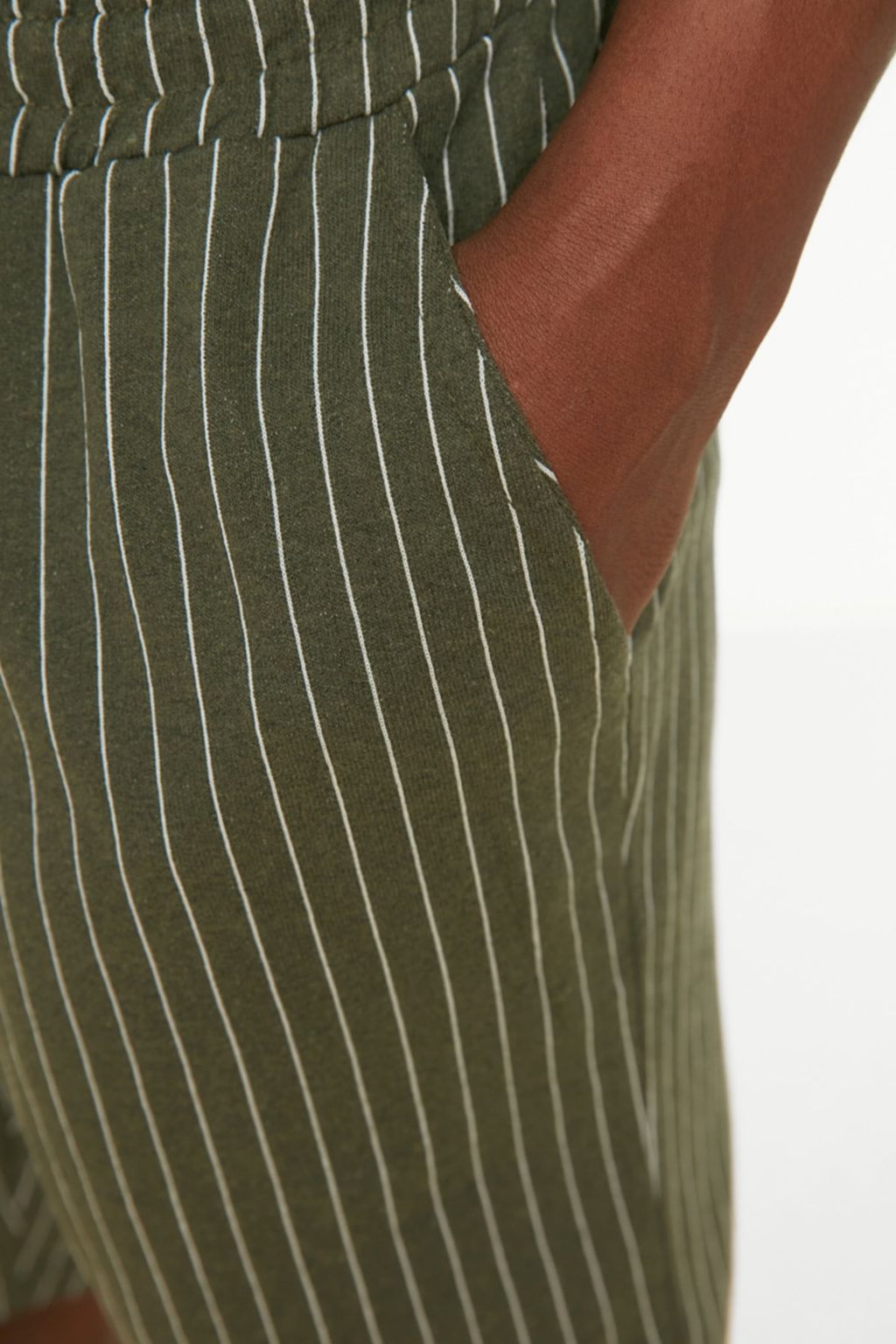 TRENDYOL MAN Lacivert Regular Fit Alt Cizgili Sortlu Pijama Tak?m? TMNSS22EM0013 - Trendyolmilla фото 2