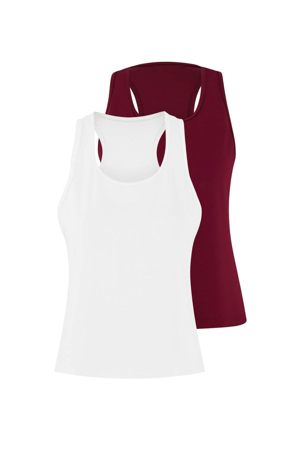 Ekru-Bordo 2li Micro Kumas Orme Spor T-Shirt THMSS26TS00001 - Trendyolmilla фото 11