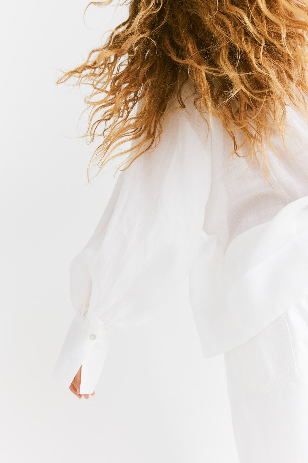 Blusa con mangas globo - H&m фото 2