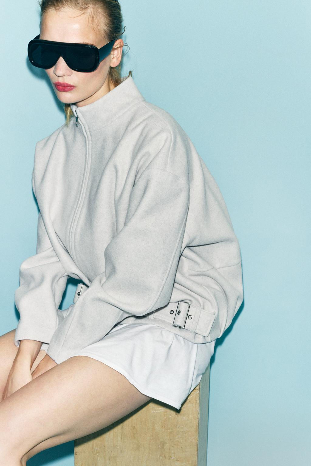 ZIP-UP WOOLLEN JACKET - Zara фото 2