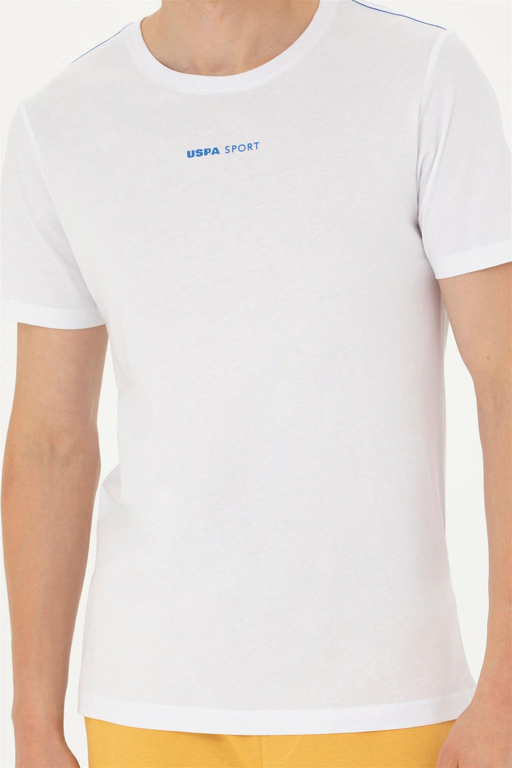 Мужская белая футболка с круглым вырезом - U.s. polo assn фото 6
