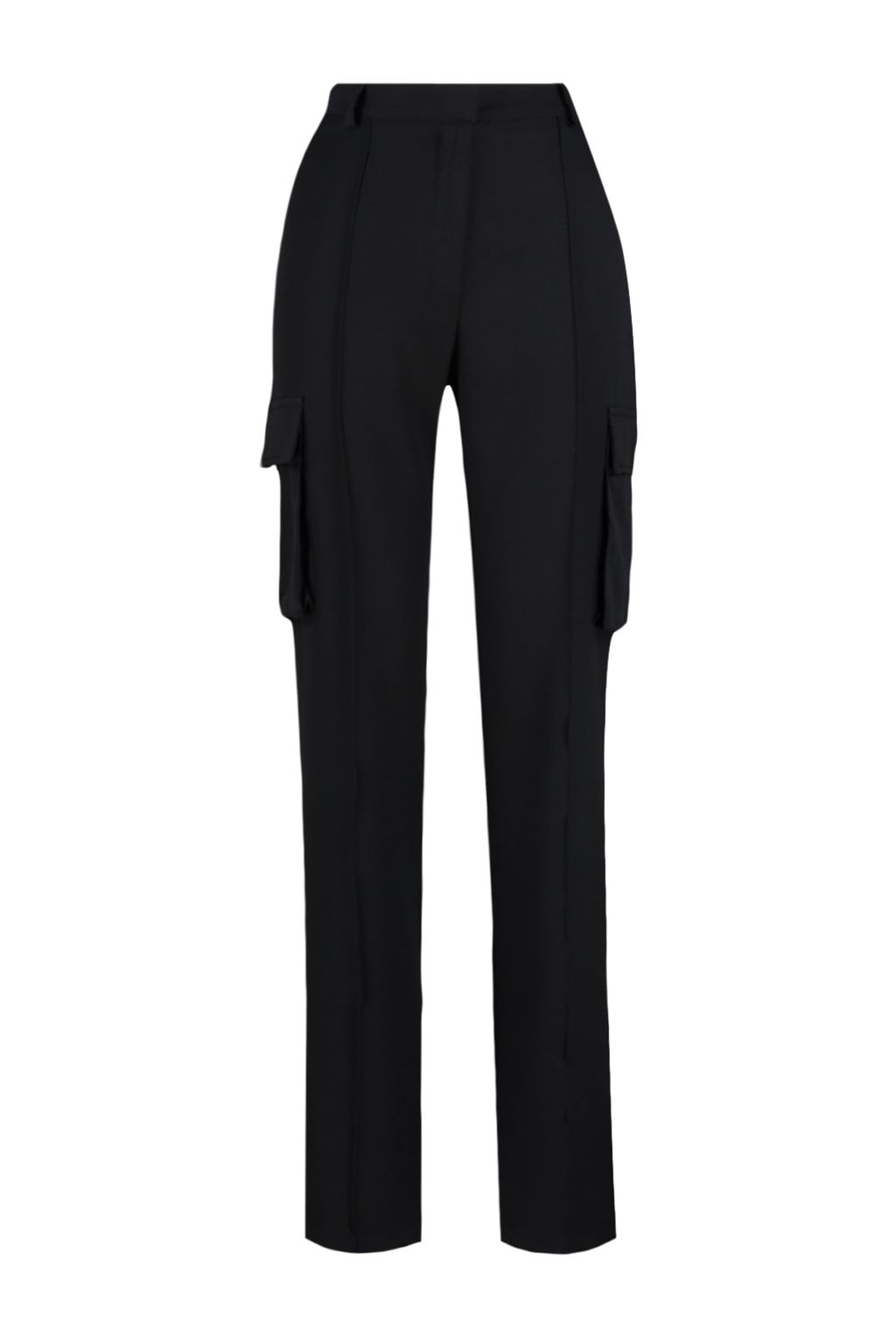 TRENDYOLMILLA Siyah Kargo Straight/Duz Kesim Dokuma Cift Cepli Dokuma Pantolon TWOAW22PL0343  фото 12