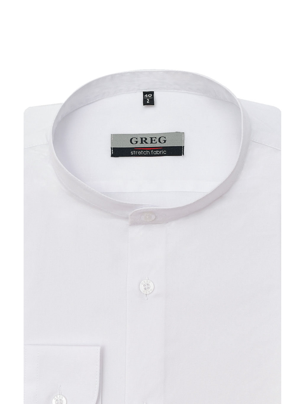 Сорочка мужская длинный рукав GREG 100/027/WH/ZVN STRETCH  фото 3