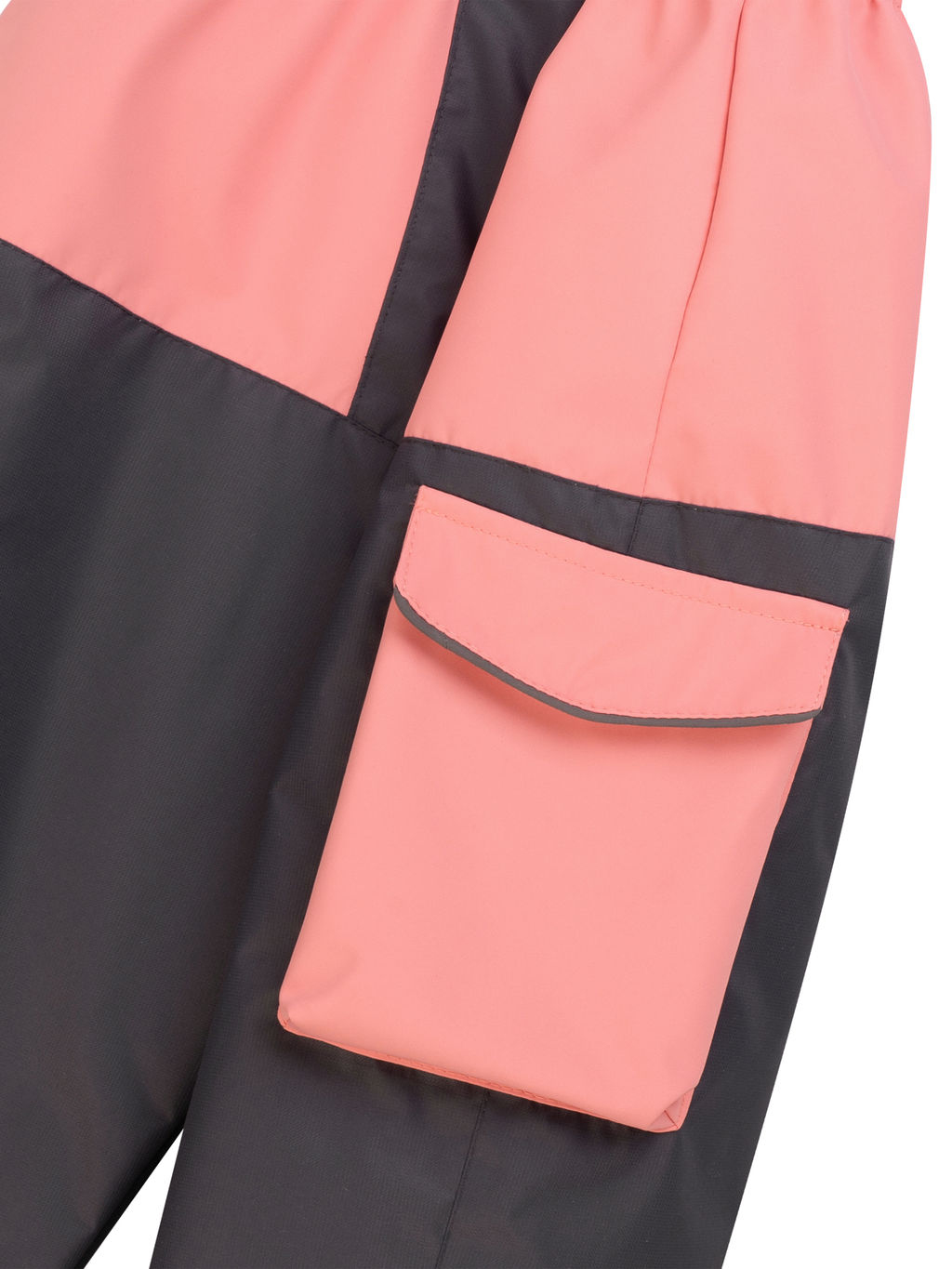 Комбинезон демисезонный серыйперсиковый