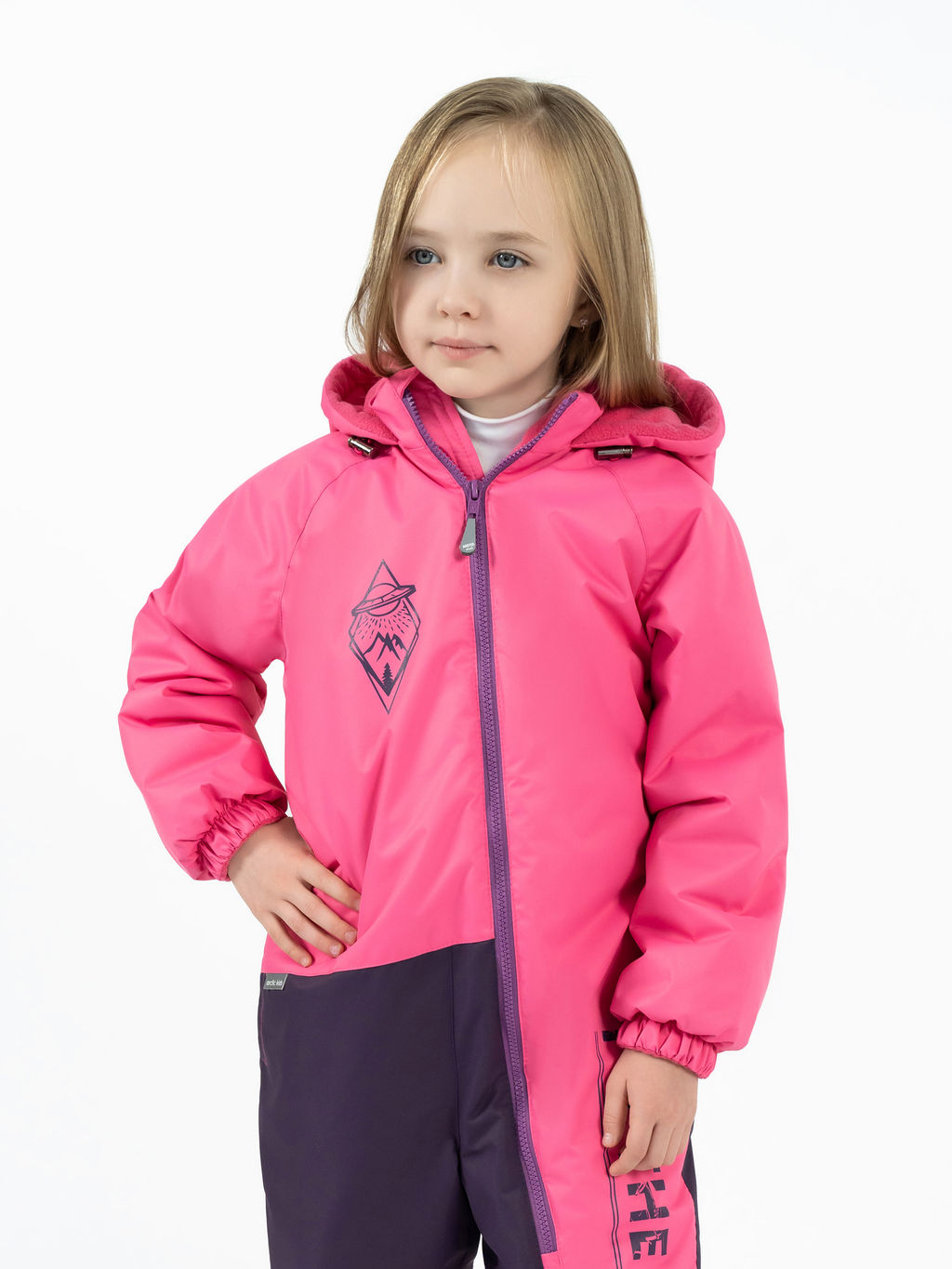 Комбинезон детский евро зима фиолетовый