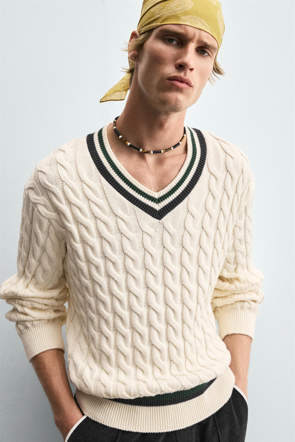 CABLE-KNIT SWEATER - Zara фото 5