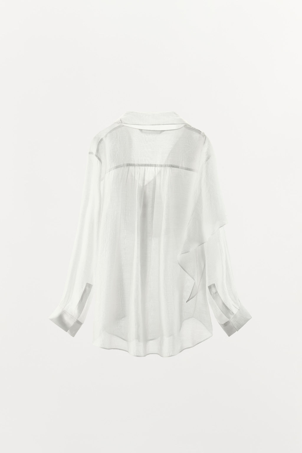 CAMISA PA?UELO ZW COLLECTION / Blanco - Zara фото 7