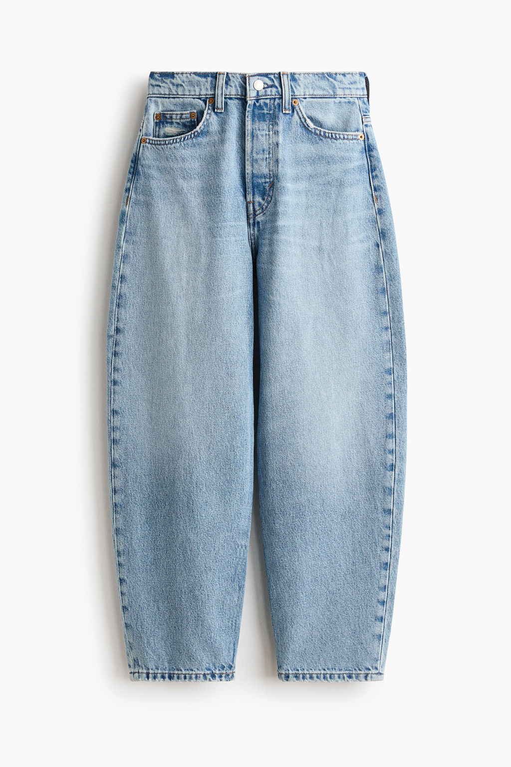 Barrel High Waist Ankle Jeans - H&m фото 3