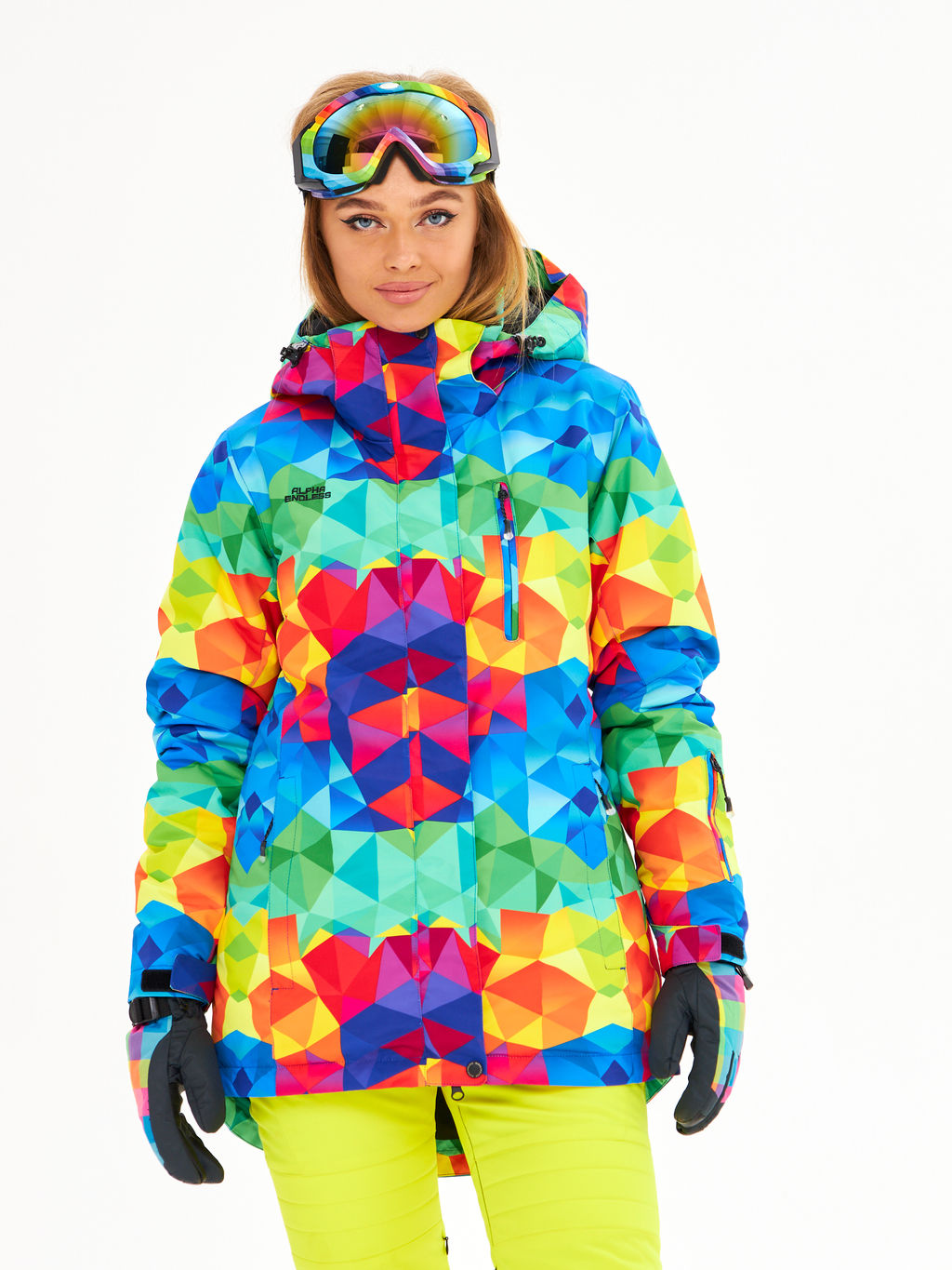 Женская горнолыжная сноубордическая куртка Alpha Endless Ultra Chaleur SNB 423/316_6 Разноцветный  фото 3