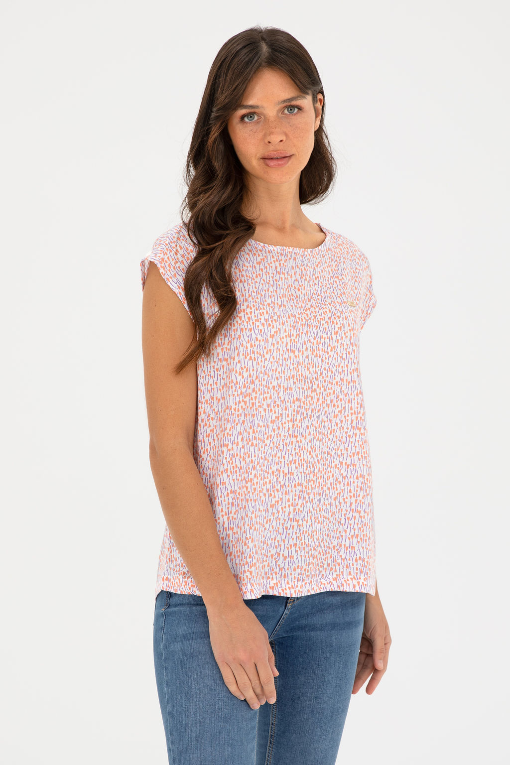 U. S. Polo Assn / Женская велосипедная рубашка Salmon Ysks с коротким рукавом - U.s. polo assn фото 8