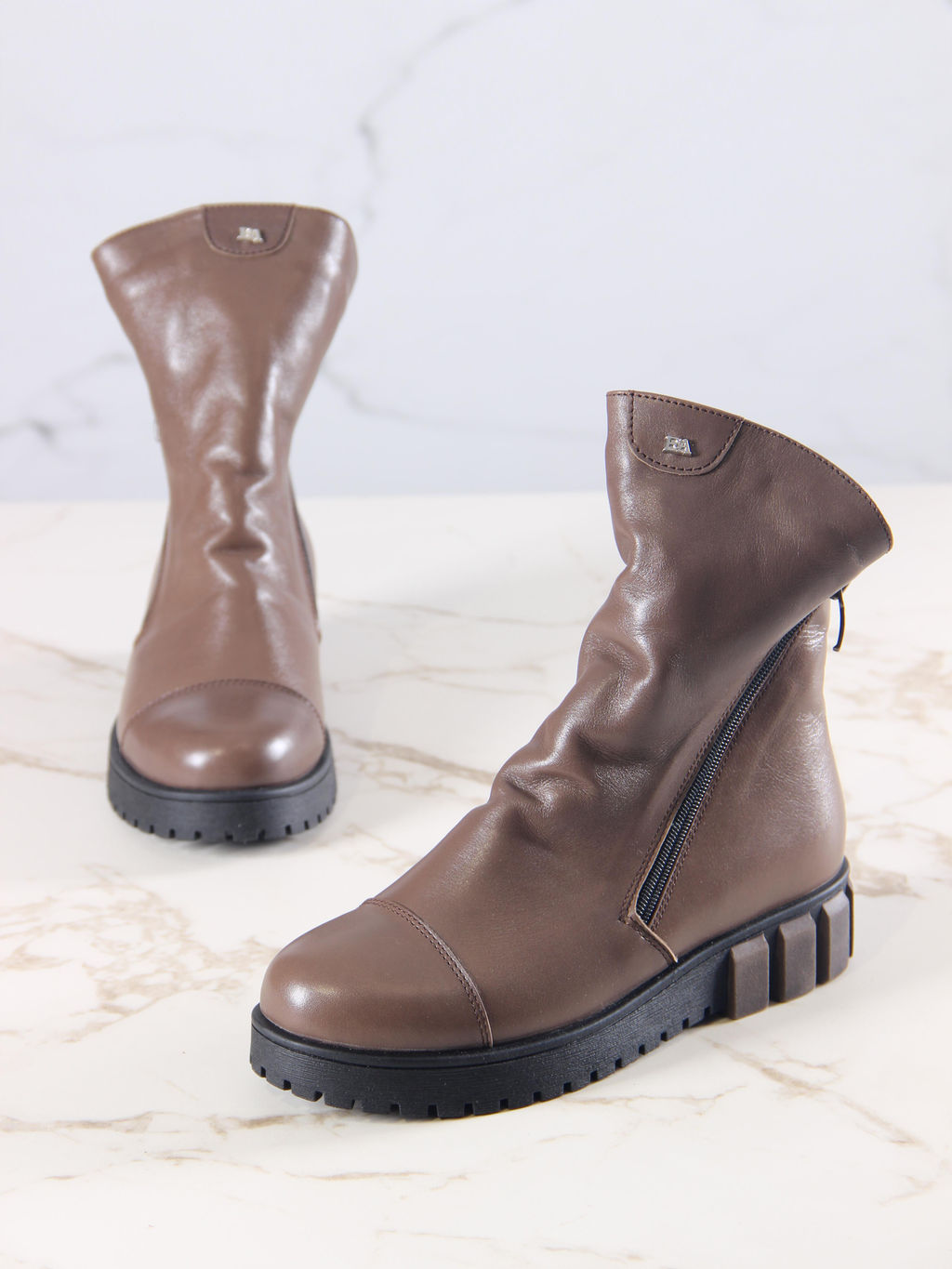 Ботинки 233.astra8bl. коричневый/Шерсть