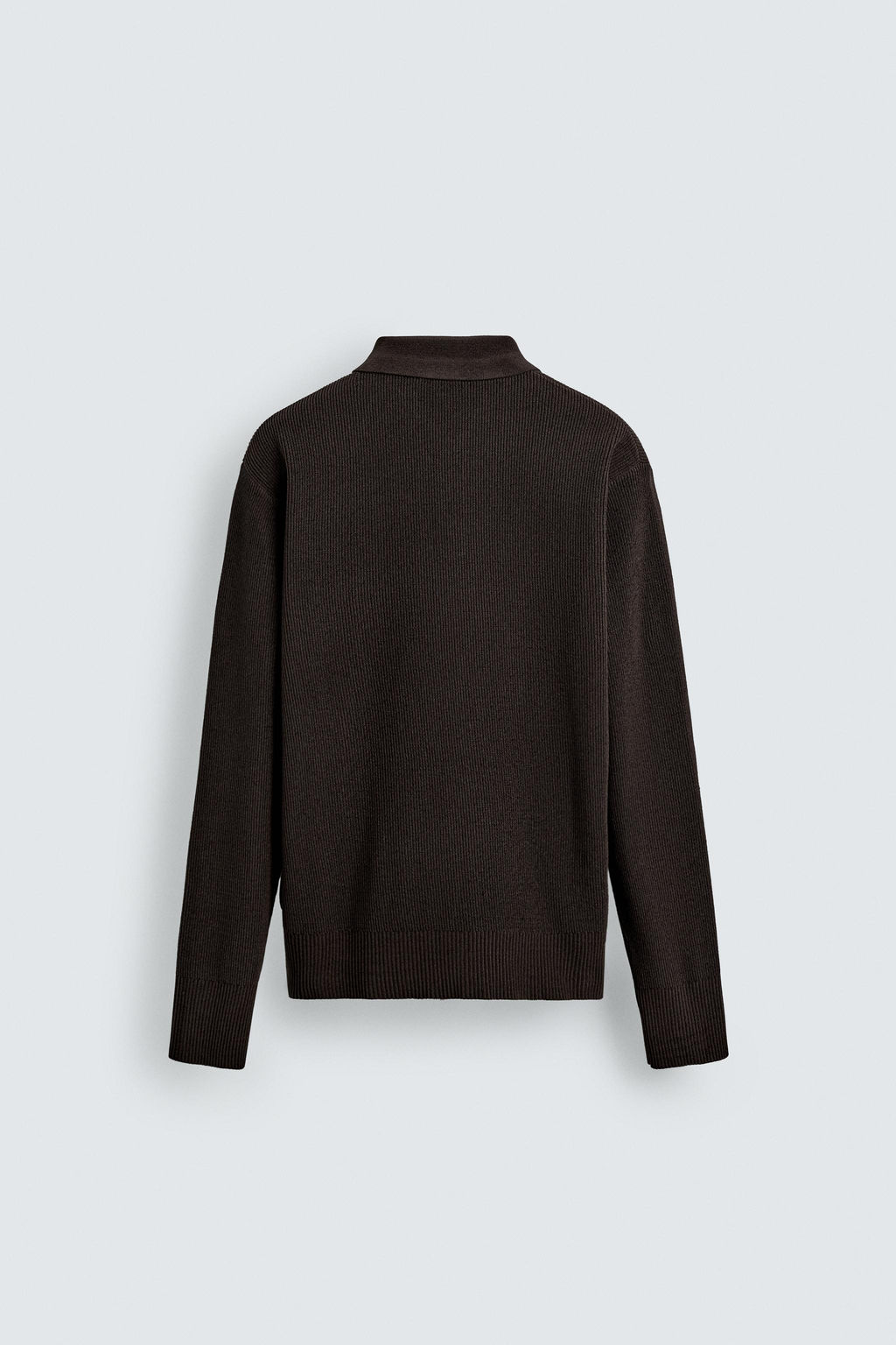 CHENILLE KNIT POLO SHIRT - Zara фото 8