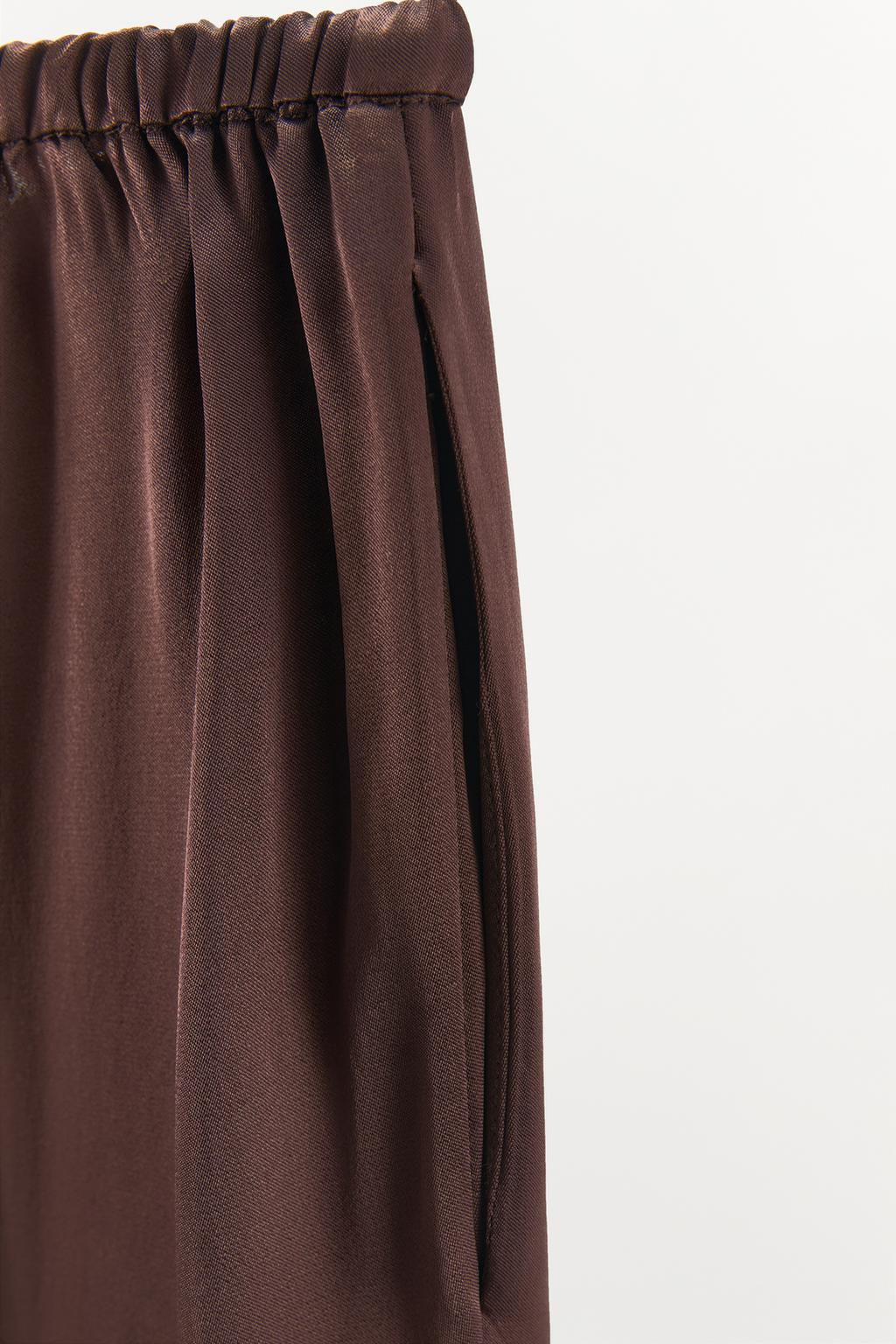 SATIN TROUSERS - Zara фото 6