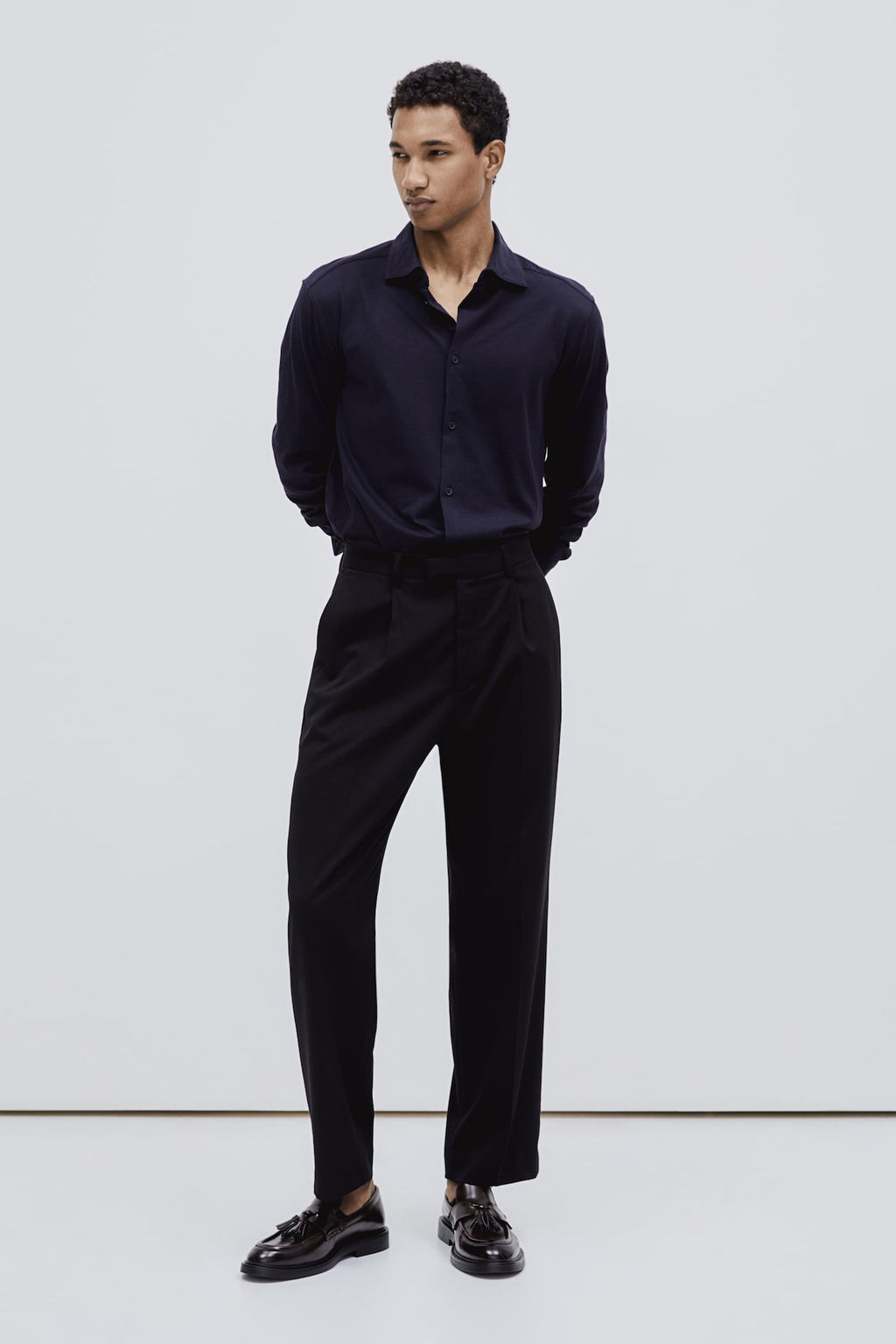 Camisa en algodon pima Slim Fit - H&m фото 2