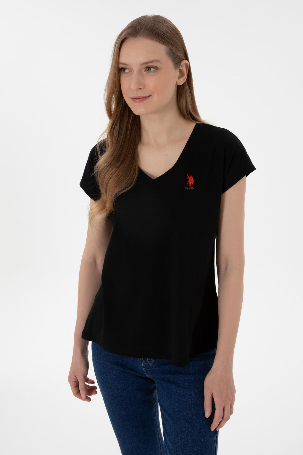 Kad_n Siyah Basic Ti__rt Sepette S_rpriz _ndirim - U.s. polo assn фото 2