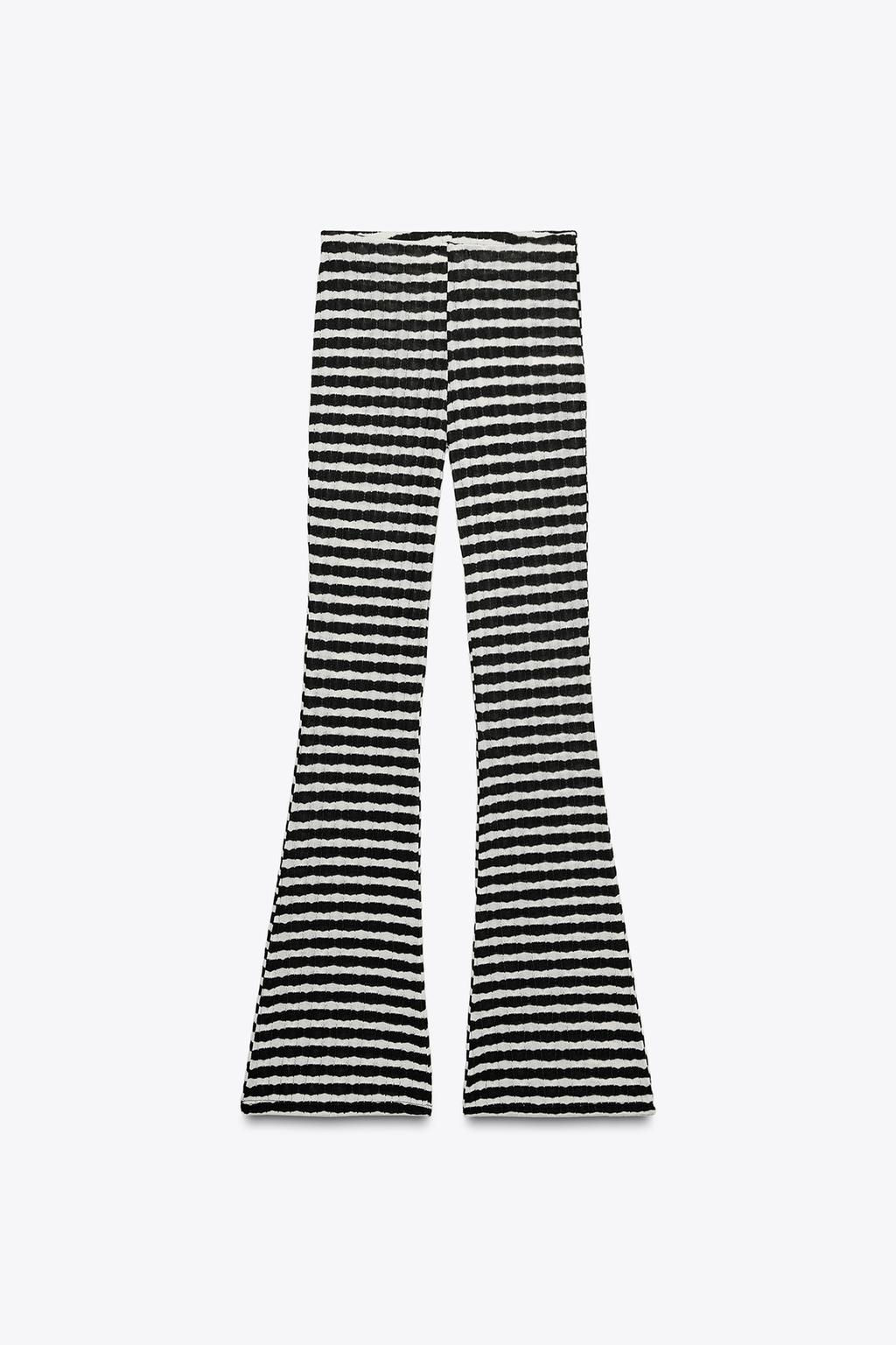 JACQUARD FLARE TROUSERS - Zara фото 13