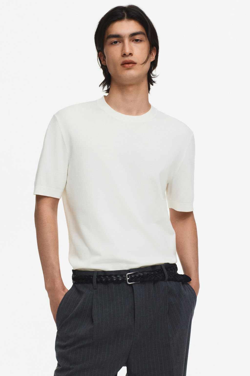Camiseta de punto Slim Fit - H&m фото 5
