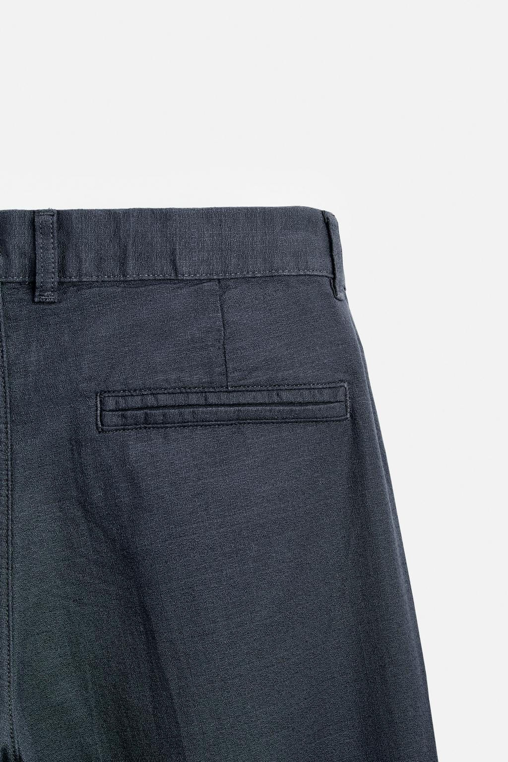 COTTON - LINEN TROUSERS - Zara фото 10