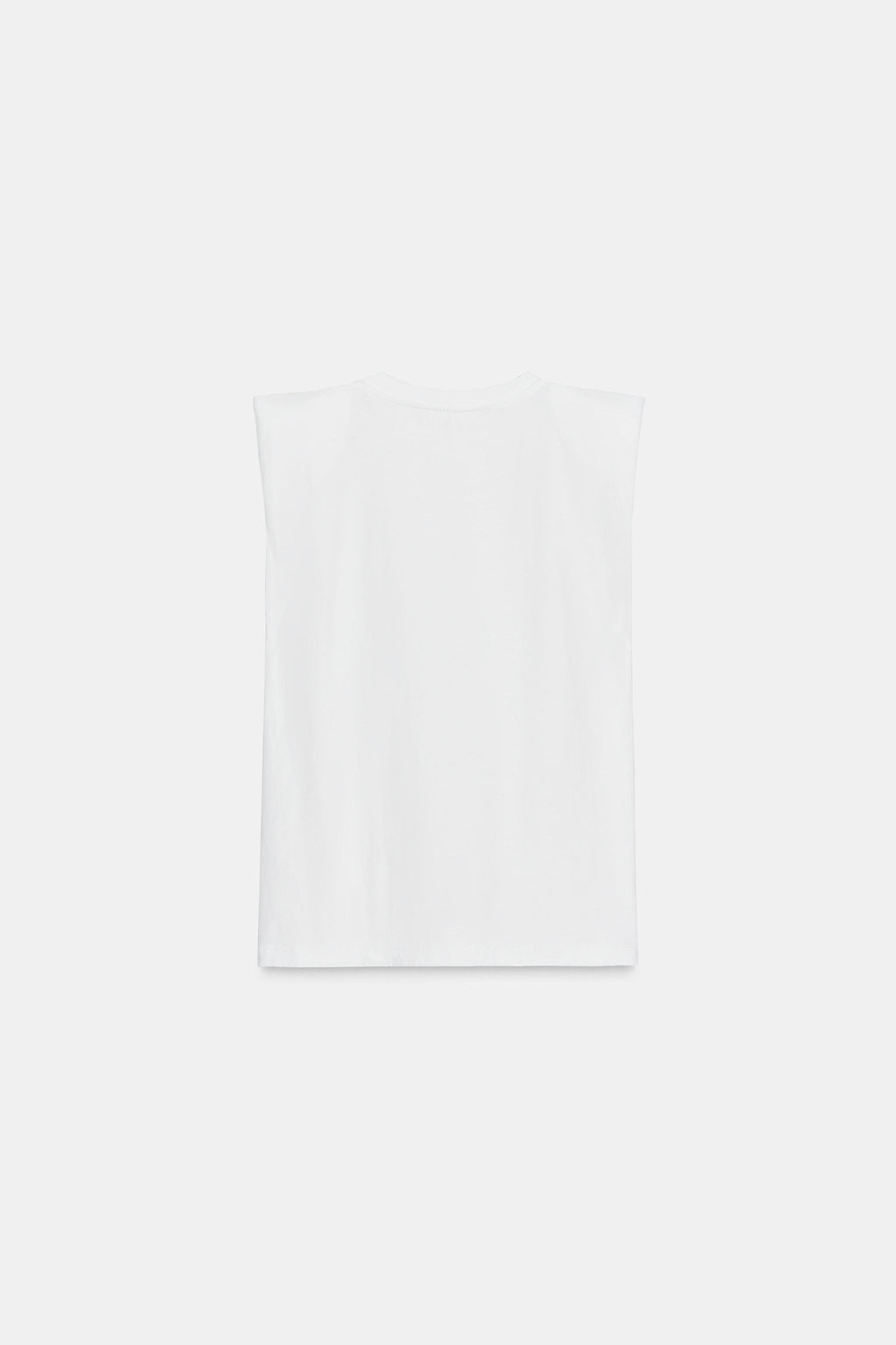 SLEEVELESS SHOULDER PAD T-SHIRT - Zara фото 18