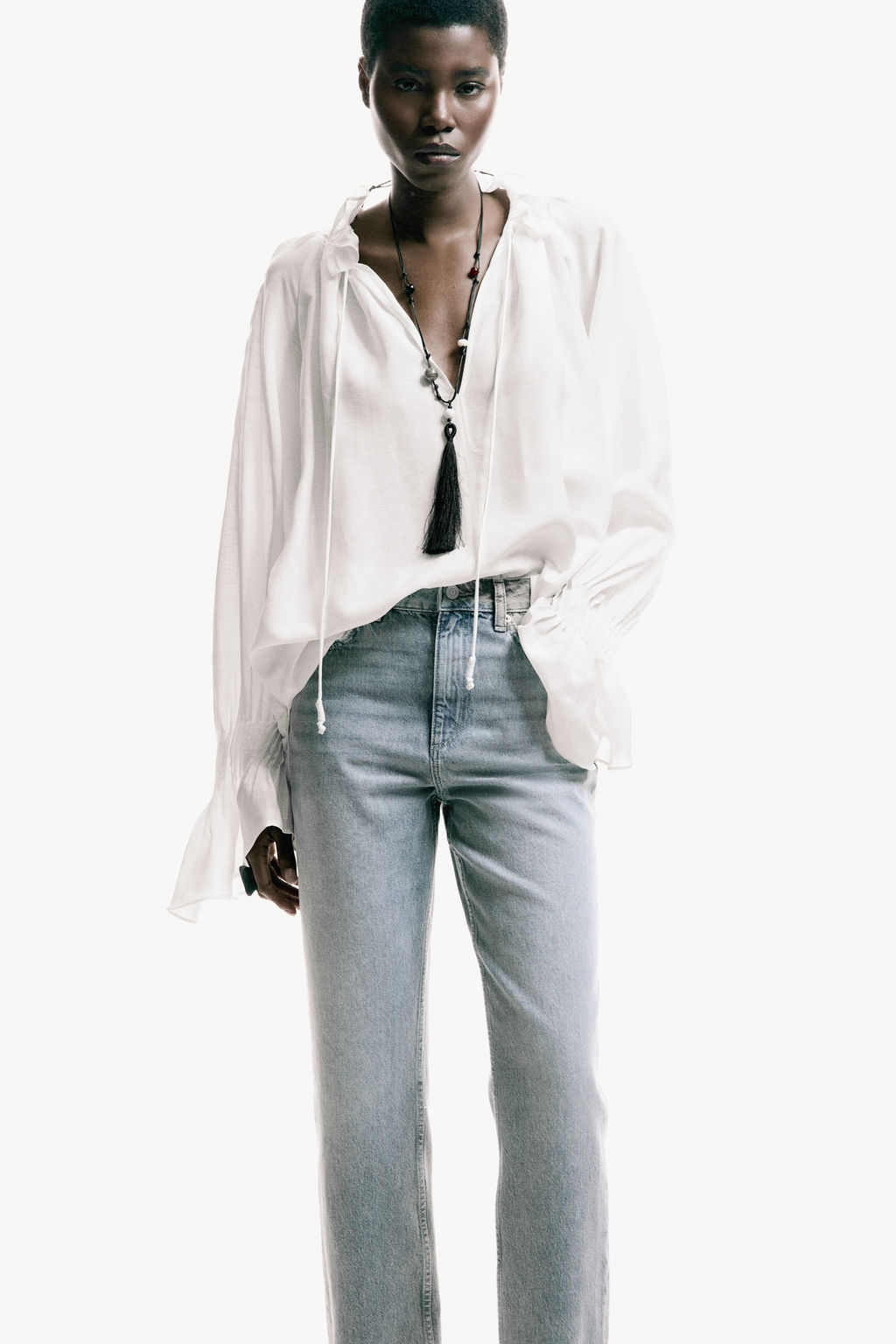 Mom High Waist Ankle Jeans - H&m фото 3