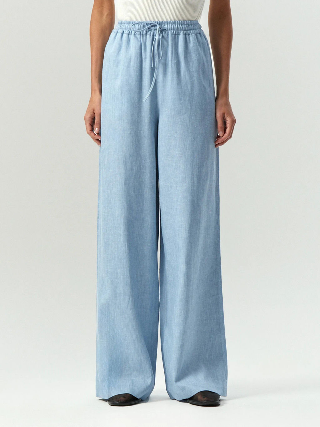 Брюки на резинке изо льна, D355/normandie - Emka фото 3