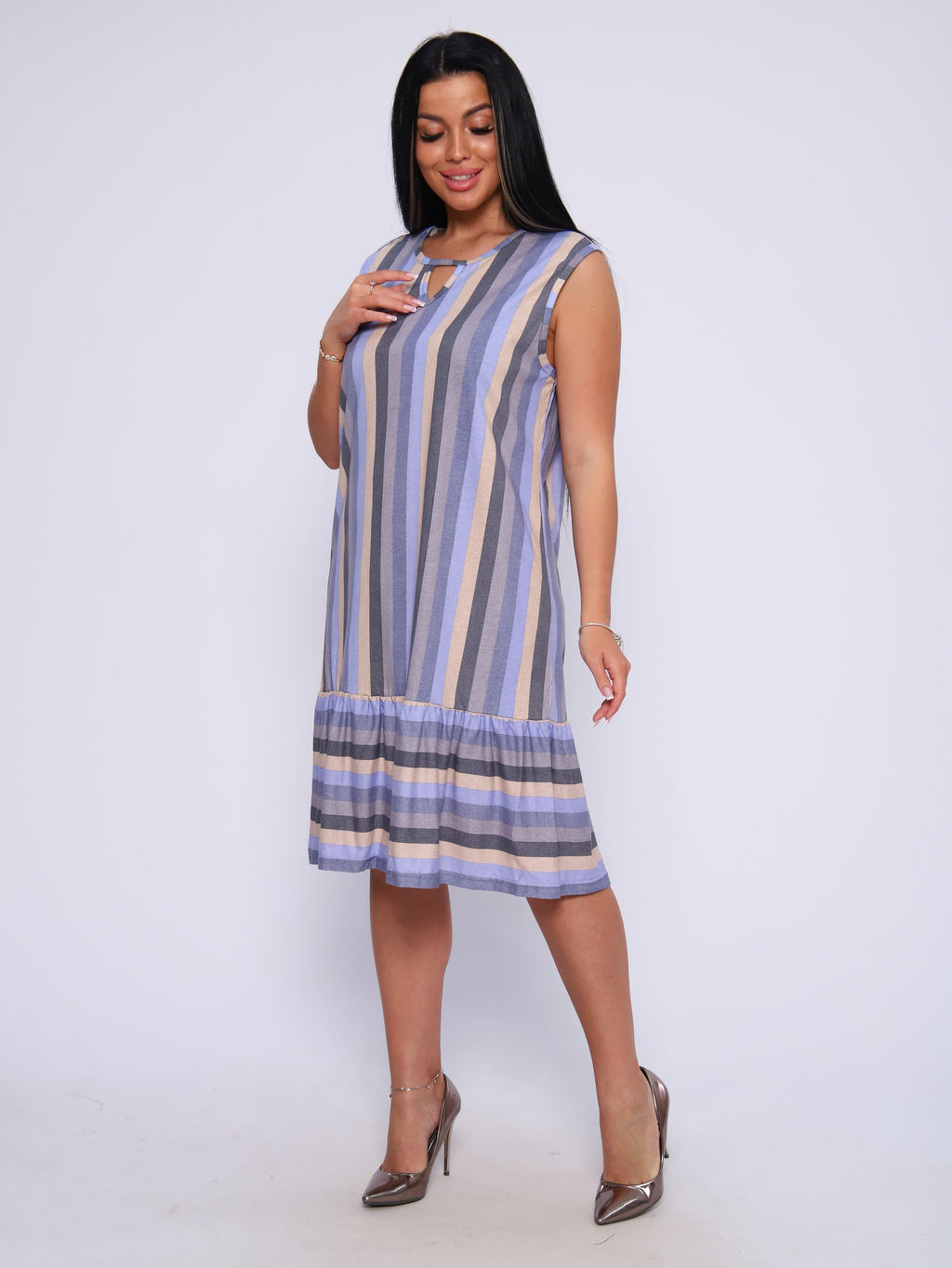 М387 Платье Виктория (полоса) - Иванушка-трикотаж фото 7