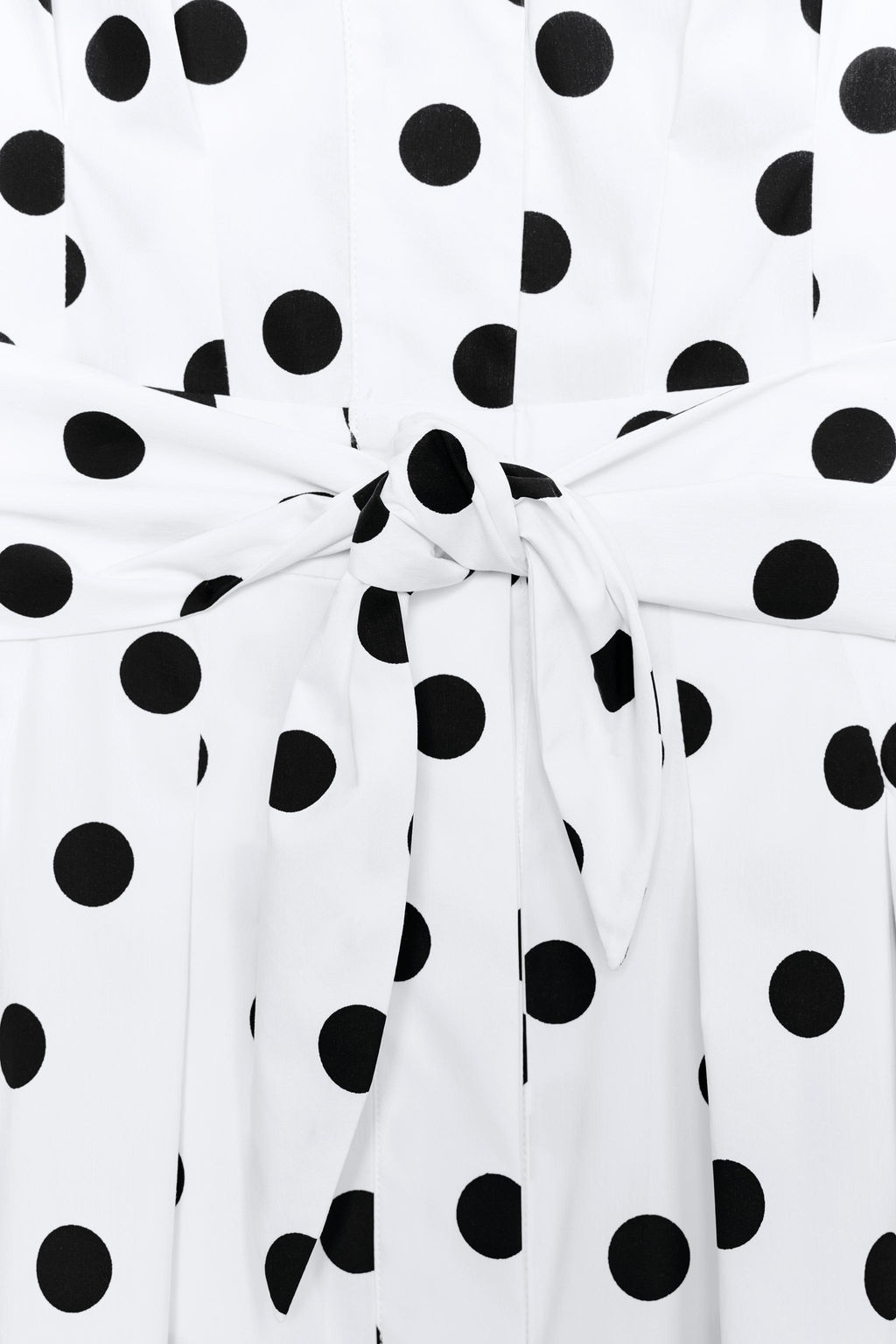 VESTIDO MIDI POPEL?N LUNARES / Negro / Blanco - Zara фото 9